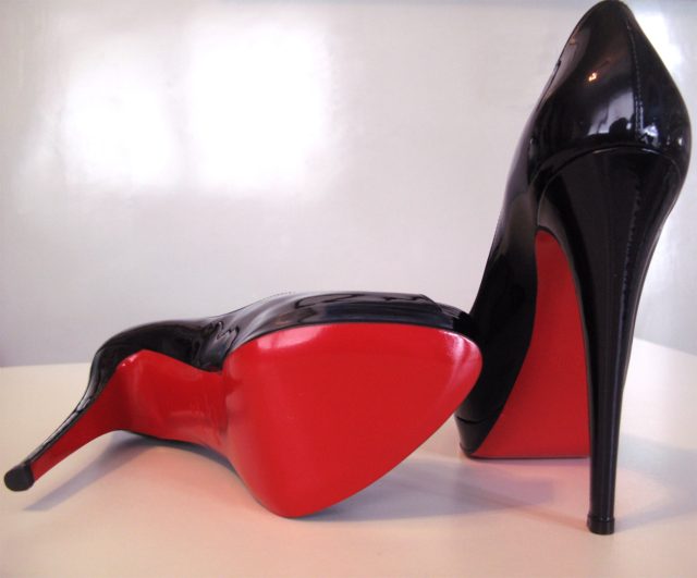 faux red bottoms